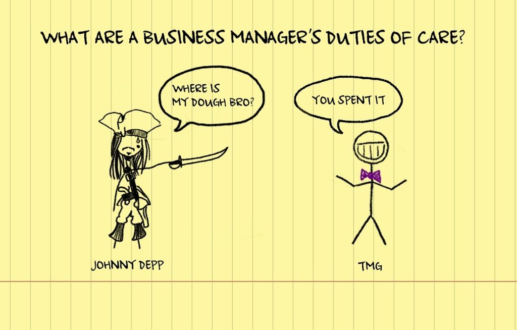 business manager's duties of care