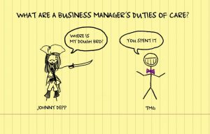 business manager's duties of care